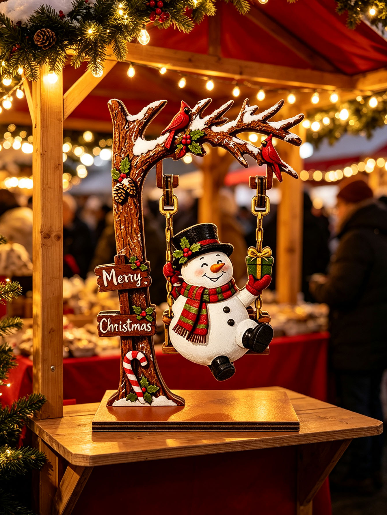 Adornos navideños de madera, d - Nutcracker Figurine reseña y precio