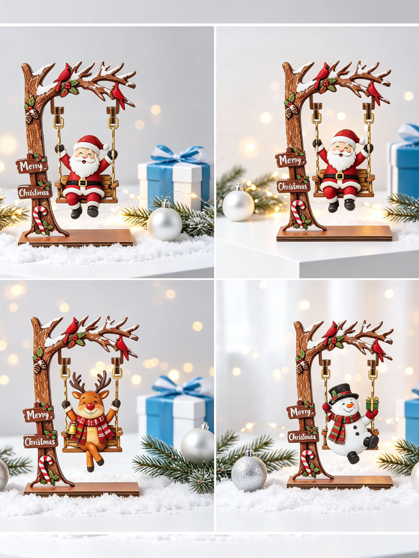 Adornos navideños de madera, d - Nutcracker Figurine reseña y precio