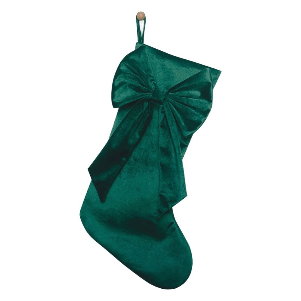 Calcetines navideños con lazo, - Christmas Stocking Hanging reseña y precio
