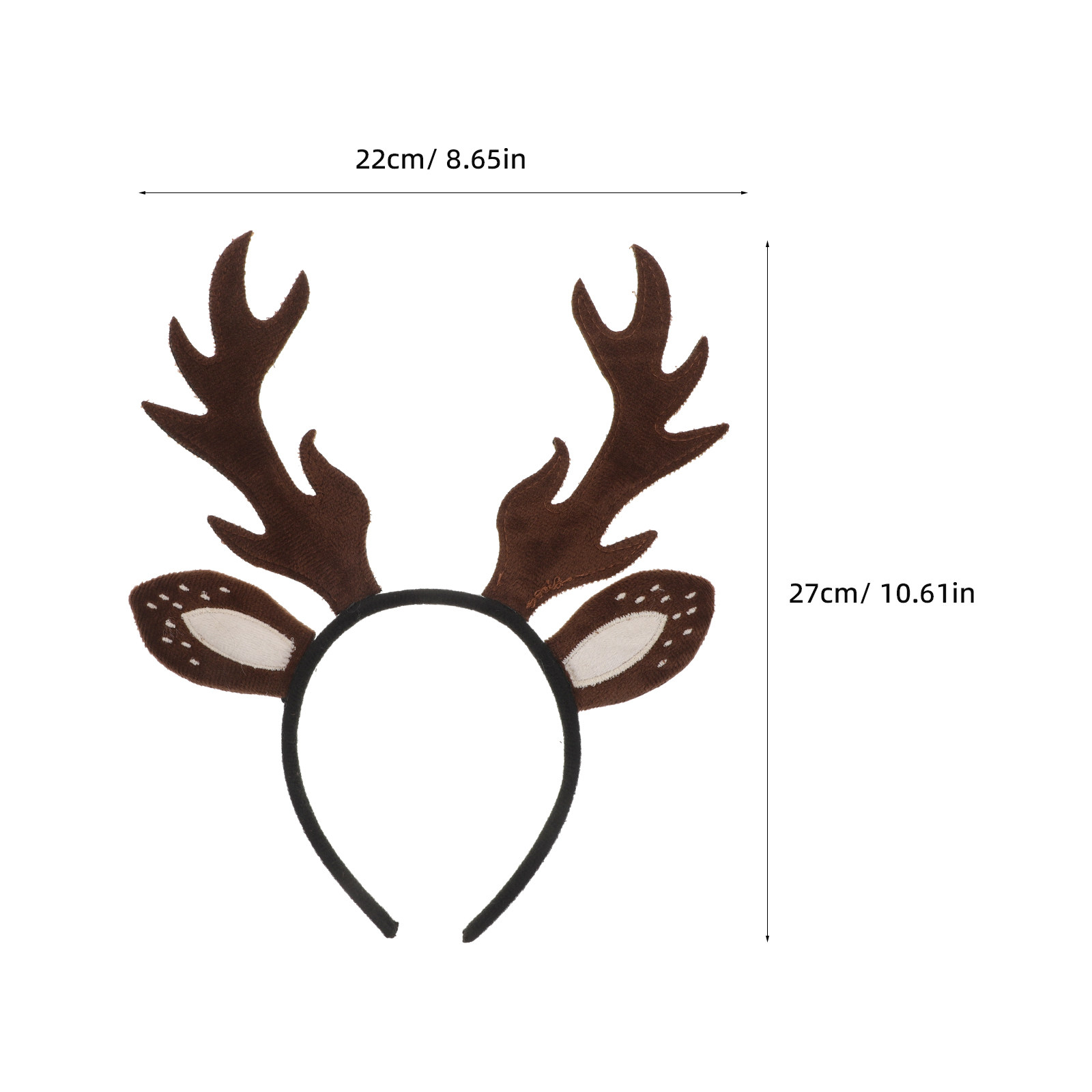 Diadema con cuernos de reno, d - Reindeer Antlers Headband reseña y precio