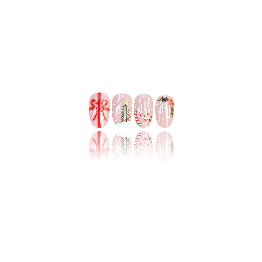 Uñas postizas cortas y redonda - Christmas Tree Artificial reseña y precio