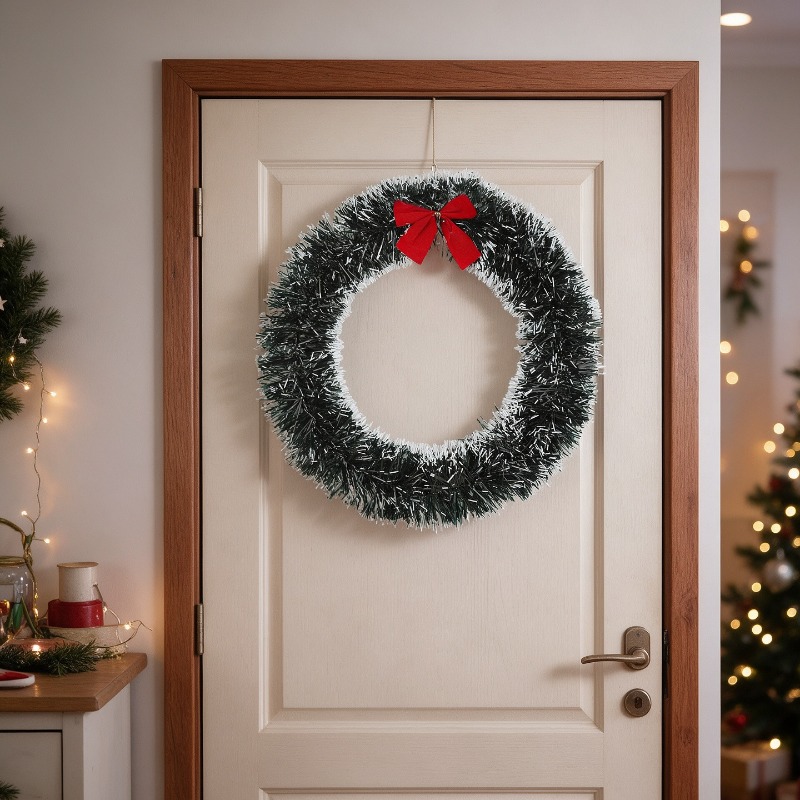 Guirnalda navideña sencilla de - Tinsel Garland Decoration reseña y precio