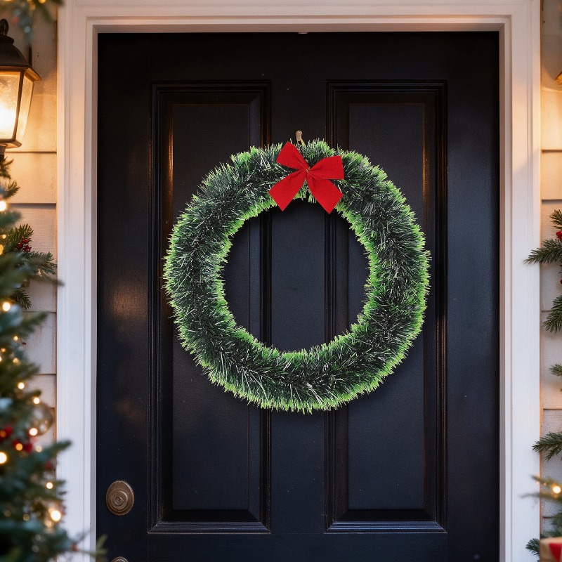 Guirnalda navideña sencilla de - Tinsel Garland Decoration reseña y precio