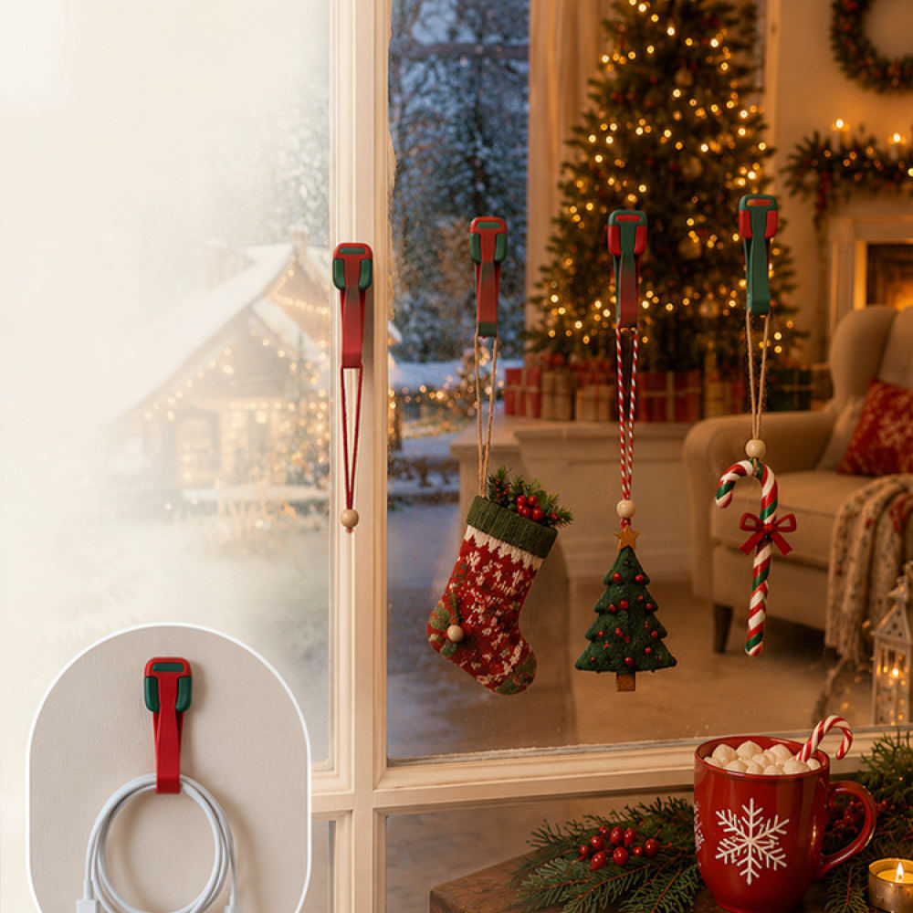 Gancho navideño reutilizable d - Christmas Stocking Hanging reseña y precio
