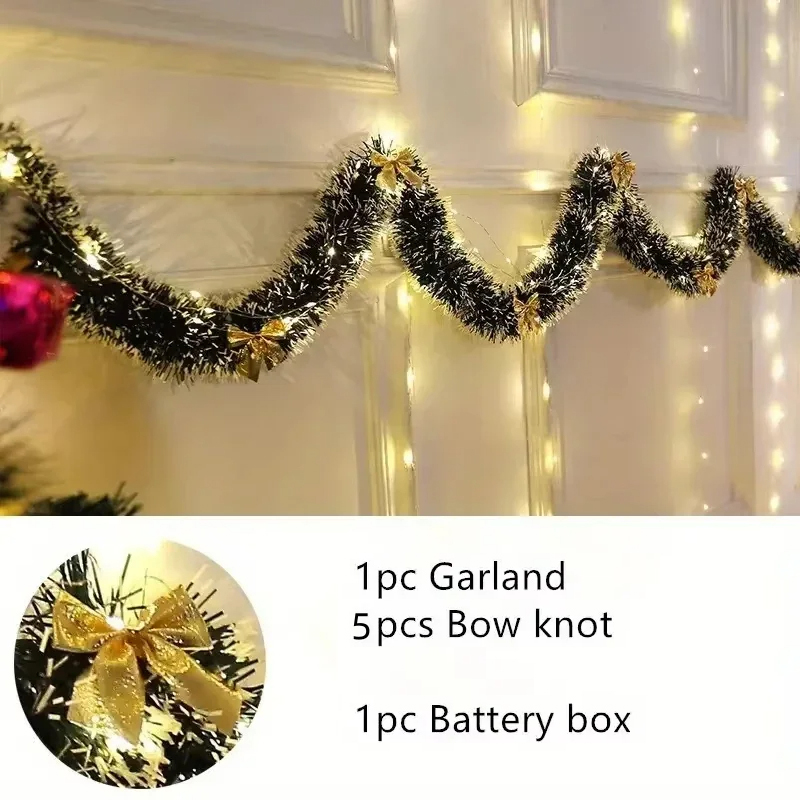 Guirnalda de Navidad de 2M con - Tinsel Garland Decoration reseña y precio